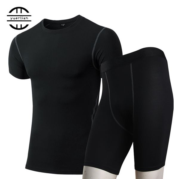 yuerlian compression tights demix tracksuit quick dry men's sportswear gym running set short t-shirt shorts fitness sport suit, Black;blue
yuerlian compression tights demix tracksuit quick dry men's sportswear gym running set short t-shirt shorts fitness sport suit, Black;blue