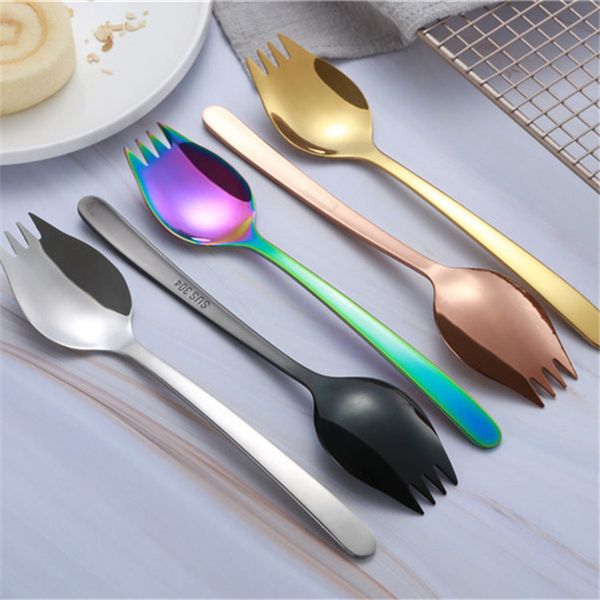 цветное вилка ложка spork 2 в 1 кухня вилка салат лапша silverware вилка из нержавеющей стали 304
цветное вилка ложка spork 2 в 1 кухня вилка салат лапша silverware вилка из нержавеющей стали 304