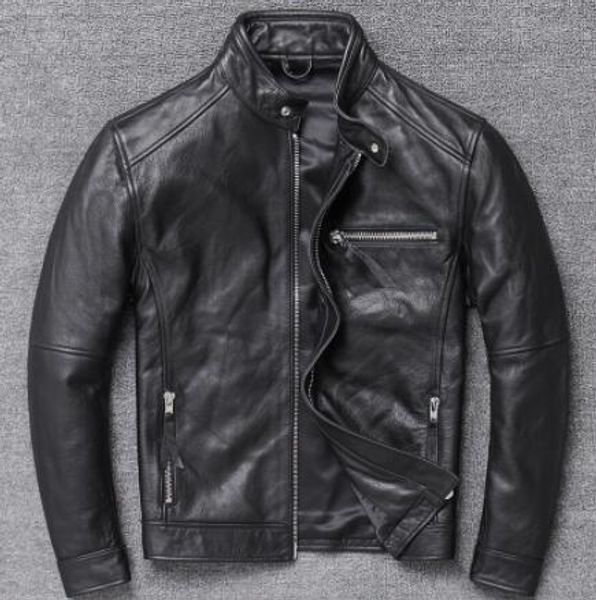 genuine leather jacket men clothes 2020 cowhide coat motorcycle real cow leather jackets spring autumn coats 094hei kj3192, Black
genuine leather jacket men clothes 2020 cowhide coat motorcycle real cow leather jackets spring autumn coats 094hei kj3192, Black