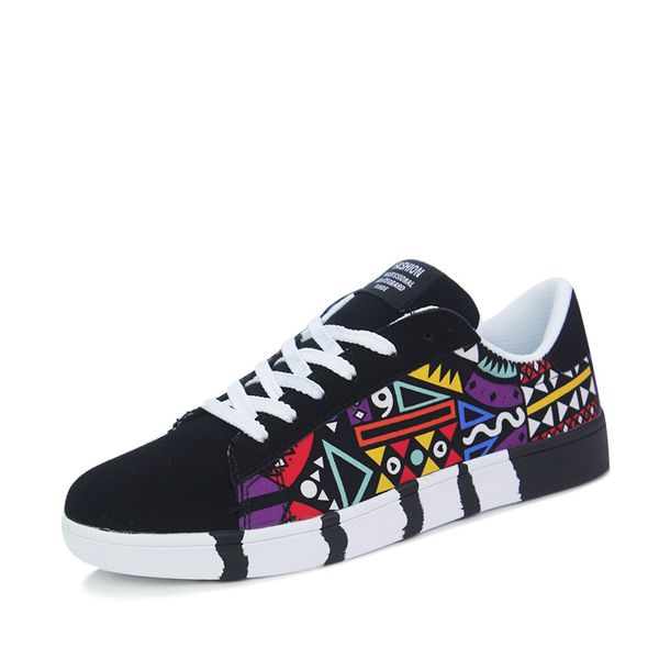 2020 new men shoes casual male vulcanized shoes sneakers men's fashion casual lace-up colorful canvas sport graffiti board, Black
2020 new men shoes casual male vulcanized shoes sneakers men's fashion casual lace-up colorful canvas sport graffiti board, Black