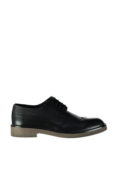 derimod genuine leather black men 's shoes