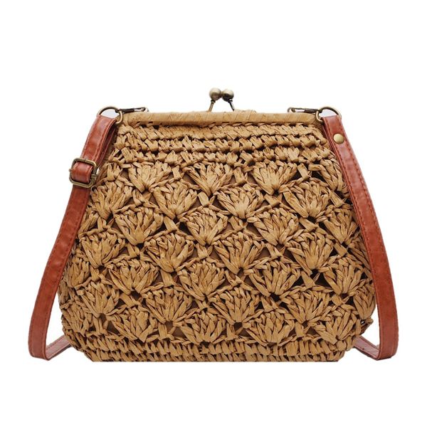 female vintage straw beach rattan bags ladies handbag crossbody bag for women evening clutch bags women bag khaki
female vintage straw beach rattan bags ladies handbag crossbody bag for women evening clutch bags women bag khaki