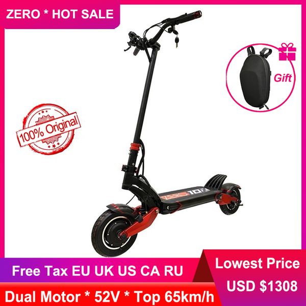 2020 zero 10x scooter 10inch double motor high speed electric scooter 52v 2000w off-raod e-scooter 65km/h gift bag
2020 zero 10x scooter 10inch double motor high speed electric scooter 52v 2000w off-raod e-scooter 65km/h gift bag