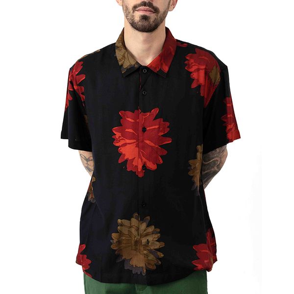 summer hawaiian shirts men short sleeve turn down collar shirts vintage flower printed floral blouse loose chic plus size 7, White;black
summer hawaiian shirts men short sleeve turn down collar shirts vintage flower printed floral blouse loose chic plus size 7, White;black