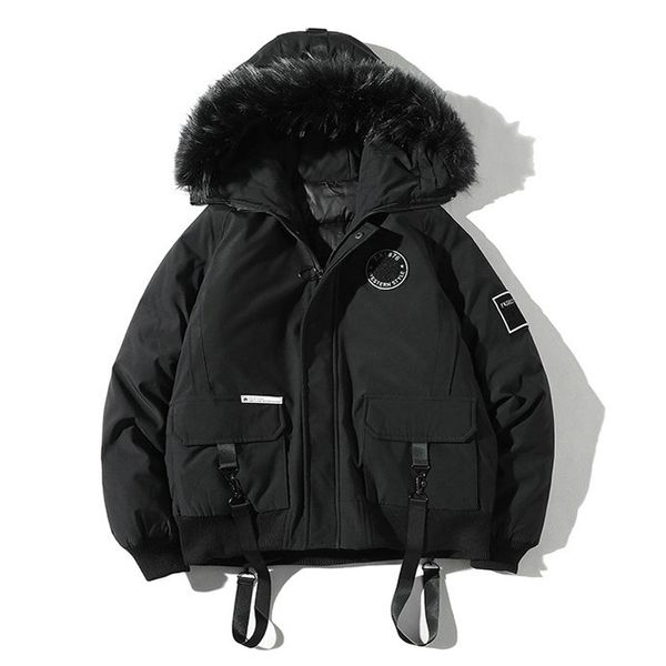 2019 new winter japanese style street stylish camouflage thicken warm men's hooded jackets casual ribbons male parkas outerwear, Black
2019 new winter japanese style street stylish camouflage thicken warm men's hooded jackets casual ribbons male parkas outerwear, Black