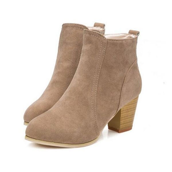 fashion women boots chunky heel women shoes spring autumn solid round toe ladies shoes black/red/beige
fashion women boots chunky heel women shoes spring autumn solid round toe ladies shoes black/red/beige