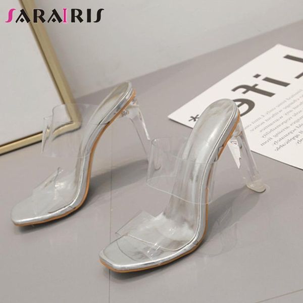slippers sarairis 2021 trendy colorful transparent pvc cool high clear heels slides women street fashion summer shoes woman, Black
slippers sarairis 2021 trendy colorful transparent pvc cool high clear heels slides women street fashion summer shoes woman, Black