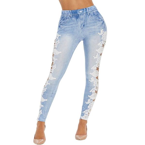 women's high waist hole jeans button perspective lace trousers pant female hollow out pencil long jeans yl5, Blue
women's high waist hole jeans button perspective lace trousers pant female hollow out pencil long jeans yl5, Blue