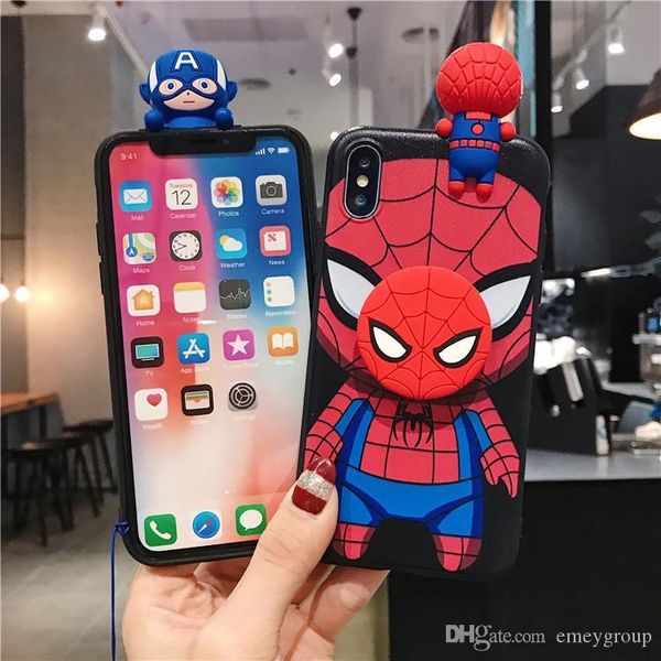 high luxury designer cute cartoon 3d spiderman marvel heros case for iphone xs max x xr 11 pro 8 7 6 plus 7 8 plus silicone soft tpu cove
high luxury designer cute cartoon 3d spiderman marvel heros case for iphone xs max x xr 11 pro 8 7 6 plus 7 8 plus silicone soft tpu cove