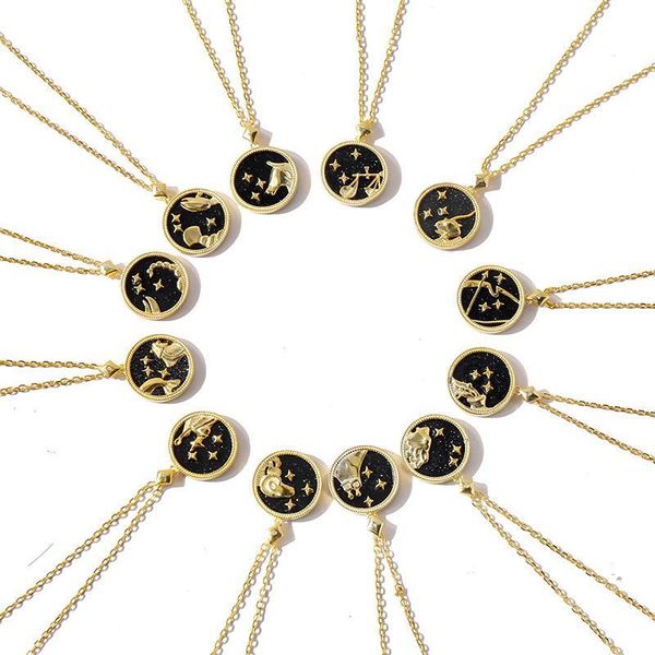2020 luxury jewelry for women 925 sterling silver black pearl twelve constellation pendant necklace for women as gift
2020 luxury jewelry for women 925 sterling silver black pearl twelve constellation pendant necklace for women as gift