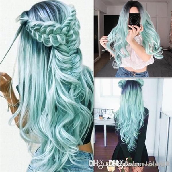 shiny gradient women wig less front hair black gradient wave long curly wigs rose net high temperature synthetic cosplay pgr 
shiny gradient women wig less front hair black gradient wave long curly wigs rose net high temperature synthetic cosplay pgr