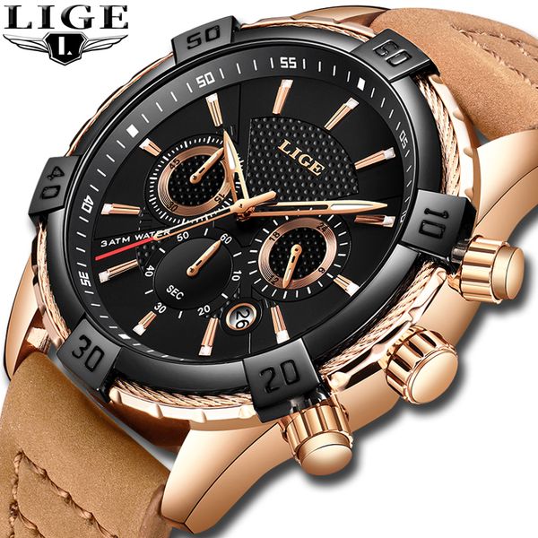 2019 new mens watches lige fashion sports waterproof clock men leather 24 hour date quartz business wristwatch, Slivery;brown
2019 new mens watches lige fashion sports waterproof clock men leather 24 hour date quartz business wristwatch, Slivery;brown
