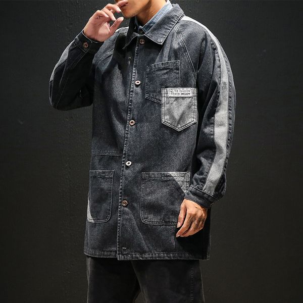 jackets men autumn plus size turn down collar jeans men casual jacket long sleeve quality windbreaker coat clothes, Black;brown
jackets men autumn plus size turn down collar jeans men casual jacket long sleeve quality windbreaker coat clothes, Black;brown