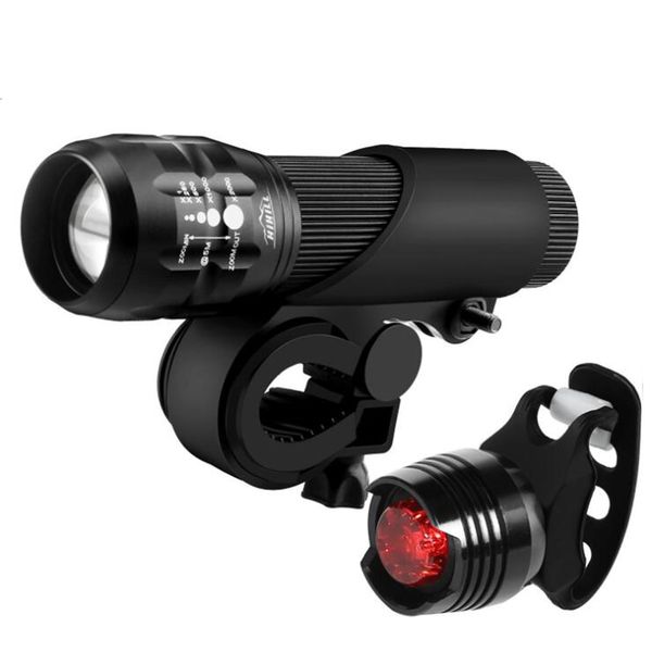 bicycle light t6 led cycling front light led bike lamp safety waterproof zoom with taillight 
bicycle light t6 led cycling front light led bike lamp safety waterproof zoom with taillight