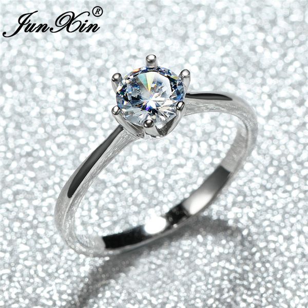 female 925 sterling silver rings for women round white zircon stone wedding bands crystal bridal promise engagement ring jewelry, Slivery;golden
female 925 sterling silver rings for women round white zircon stone wedding bands crystal bridal promise engagement ring jewelry, Slivery;golden