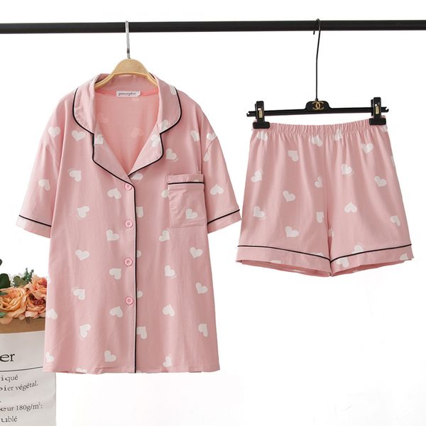 plus pijama 4xl 5xl women hearts prints pyjamas short sleeve shorts sleepwear cotton home clothes pink pajamas, Black;red
plus pijama 4xl 5xl women hearts prints pyjamas short sleeve shorts sleepwear cotton home clothes pink pajamas, Black;red