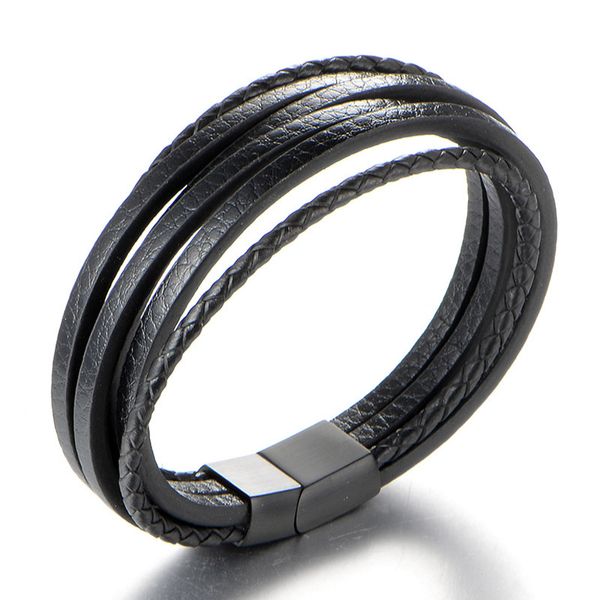 vintage men leather bracelet 2019 new fashion stainless steel wrap bracelet charm bangle for men jewelry gift, Golden;silver
vintage men leather bracelet 2019 new fashion stainless steel wrap bracelet charm bangle for men jewelry gift, Golden;silver