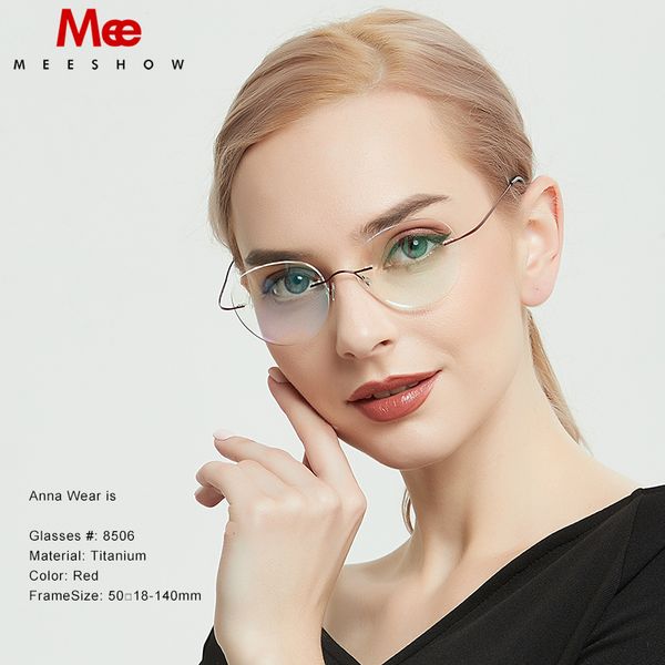 titanium glasses frame rimless women's glasses round eyeglasses men myopia optical prescription men spectacle frame, Black
titanium glasses frame rimless women's glasses round eyeglasses men myopia optical prescription men spectacle frame, Black