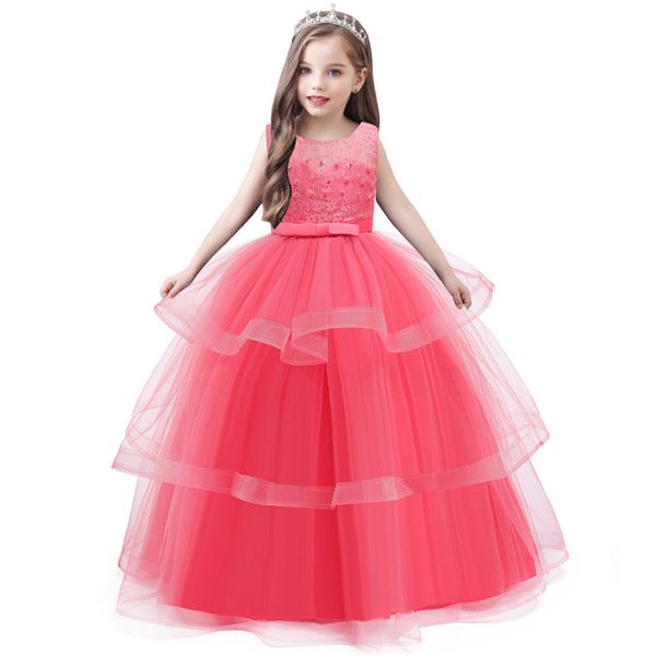 new fashion teens children wedding party kids dresses for girls formal long beading flower grls clothes kids christmas dress, Red;yellow
new fashion teens children wedding party kids dresses for girls formal long beading flower grls clothes kids christmas dress, Red;yellow