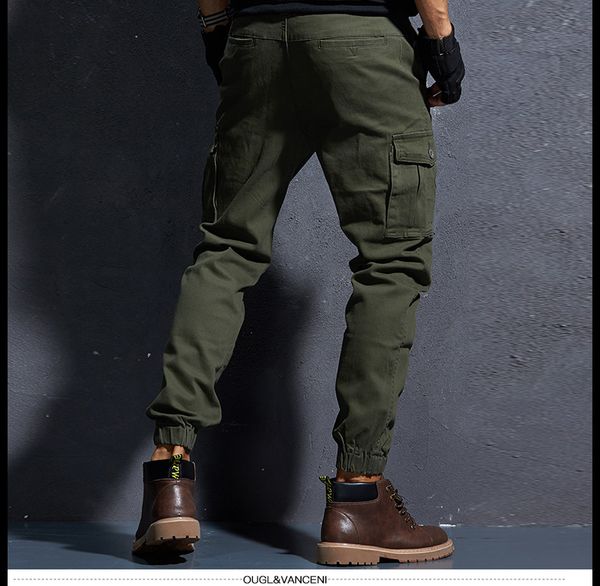 icpans men's work pants cargo jogger elastic foot close skinny pants tactical men's cargo multi-pocket (no belt, Black
icpans men's work pants cargo jogger elastic foot close skinny pants tactical men's cargo multi-pocket (no belt, Black