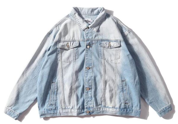 designer new extremes denim jacket europe the united states tide brand gradient wash jacket men short student loose denim jacket, Black;brown
designer new extremes denim jacket europe the united states tide brand gradient wash jacket men short student loose denim jacket, Black;brown
