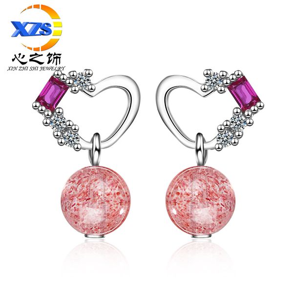natural pink strawberry crystal heart stud earrings heart-shaped girls drop earrings korean temperament personality ear jewelry korean versi, Golden
natural pink strawberry crystal heart stud earrings heart-shaped girls drop earrings korean temperament personality ear jewelry korean versi, Golden