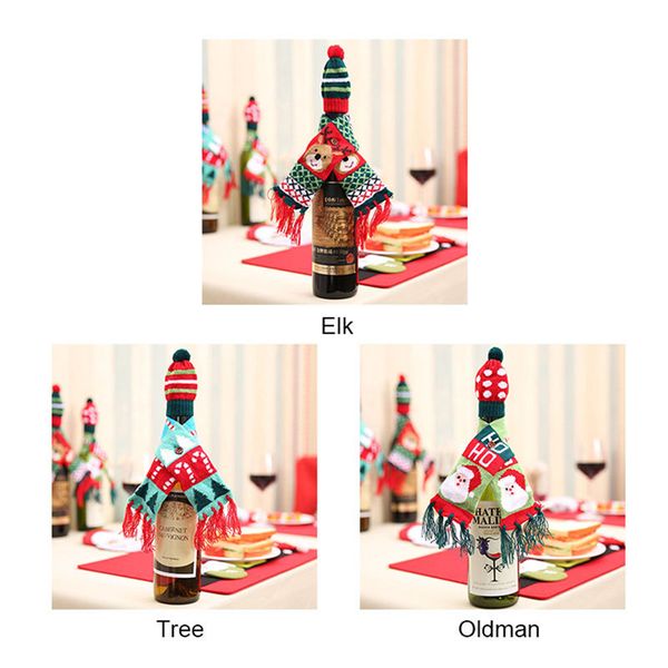 1 pc christmas decorations festival bottle novelty scarf bear tassel santa claus hat christmas decorate red wine
1 pc christmas decorations festival bottle novelty scarf bear tassel santa claus hat christmas decorate red wine