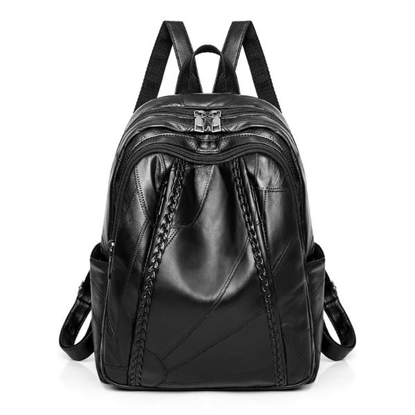 new leather backpacks women anti theft shcoolbag for teenage girls female school shoulder bag black backpack
new leather backpacks women anti theft shcoolbag for teenage girls female school shoulder bag black backpack