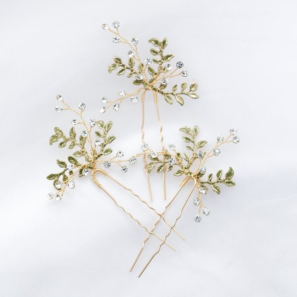 green leaf hair clips pins vintage bridal hairpins rhinestone wedding prom women jewelry hair accessories, Golden;white
green leaf hair clips pins vintage bridal hairpins rhinestone wedding prom women jewelry hair accessories, Golden;white