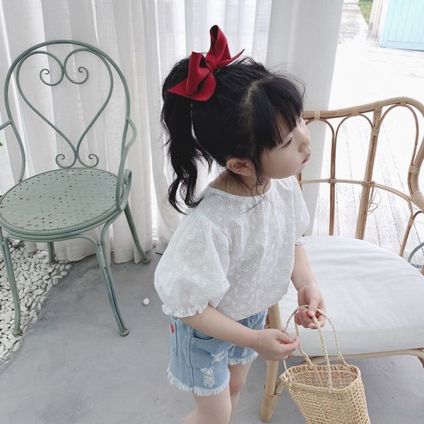 yu.kids girl hollow shirt baby girl bubble sleeve short doll sleeve doll shirt, White;black
yu.kids girl hollow shirt baby girl bubble sleeve short doll sleeve doll shirt, White;black