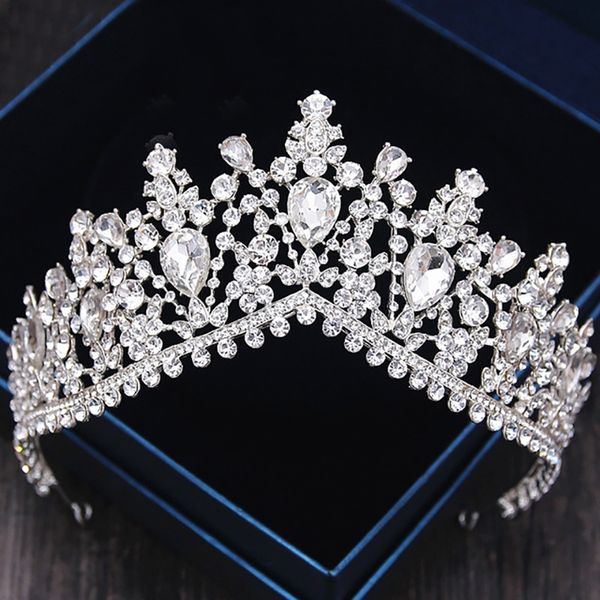 fashion silver bridal hair accessories for wedding women crystal rhinestone queen tiara crown baroque hair jewelry ornaments, White;golden
fashion silver bridal hair accessories for wedding women crystal rhinestone queen tiara crown baroque hair jewelry ornaments, White;golden