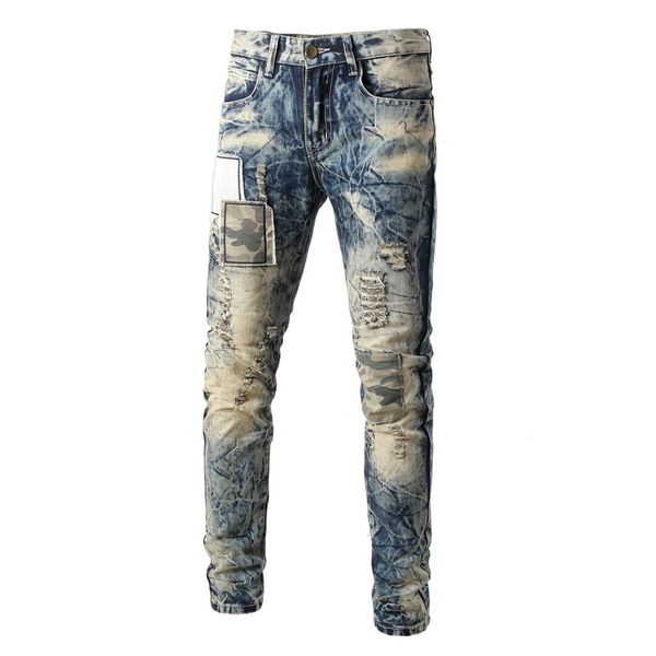 men jeans hole ripped destroyed jean homme masculino fashion design men's jean slim straight jeans for male pants, Blue
men jeans hole ripped destroyed jean homme masculino fashion design men's jean slim straight jeans for male pants, Blue