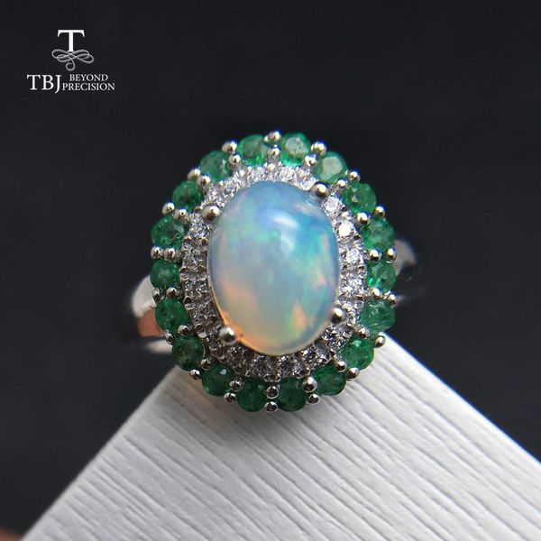 tbj, 100% natural ethiopian rainbow opal and emerald rings engagement ring in 925 sterling silver gemstone jewelry women wedding cj191205
tbj, 100% natural ethiopian rainbow opal and emerald rings engagement ring in 925 sterling silver gemstone jewelry women wedding cj191205