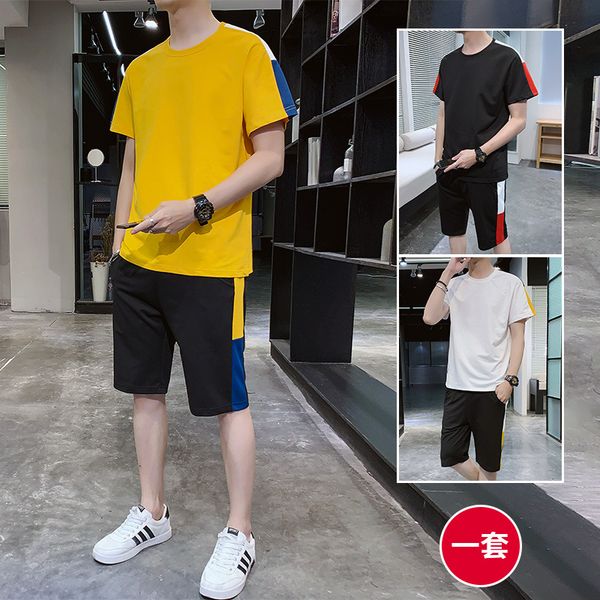 men's tracksuits summer 2021 pocket leisure sports 2 pieces short-sleeved fashion youth t-shirt suit outdoor, Gray
men's tracksuits summer 2021 pocket leisure sports 2 pieces short-sleeved fashion youth t-shirt suit outdoor, Gray