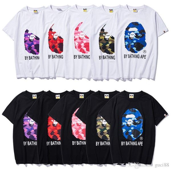 mens designers t shirts apes head by bathing tshirt pullover short camo aape shirts dolce cotton ape vetements, White;black
mens designers t shirts apes head by bathing tshirt pullover short camo aape shirts dolce cotton ape vetements, White;black