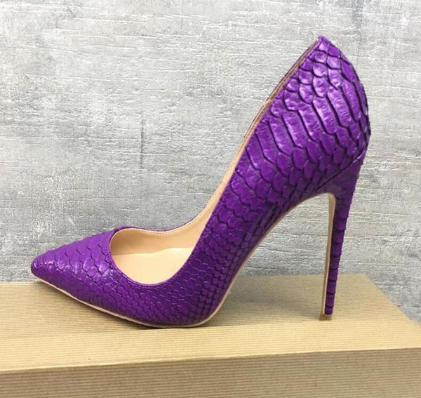 2019s fashion women purple python snake patent leather poined toes high heeled heels shoes stiletto heel shoes pumps 12cm 10cm, Black
2019s fashion women purple python snake patent leather poined toes high heeled heels shoes stiletto heel shoes pumps 12cm 10cm, Black