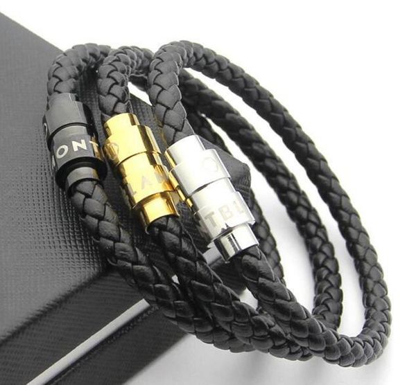 new arrival leather bracelets woven antique mens black charm bracelets pulseira masculina magnet man bangles fashion jewelry wl1050, Golden;silver
new arrival leather bracelets woven antique mens black charm bracelets pulseira masculina magnet man bangles fashion jewelry wl1050, Golden;silver