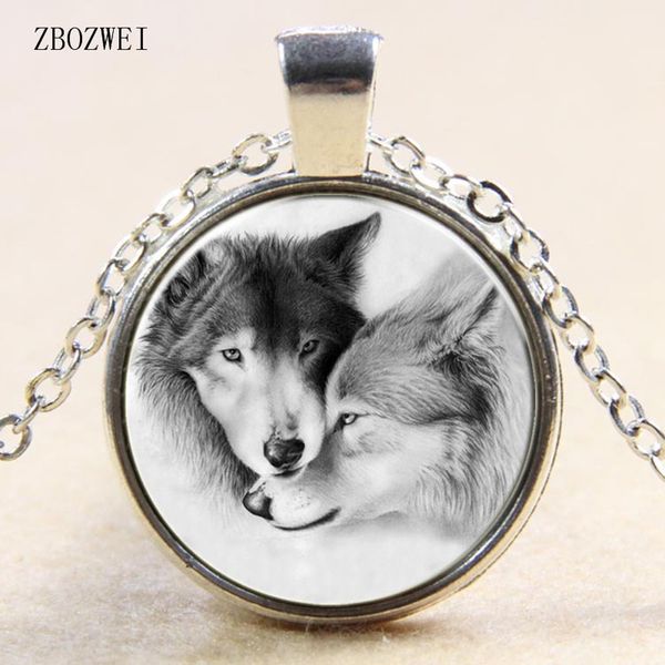 europe and the united states popular black and white double wolf pendant necklace trade new money ornaments, Silver
europe and the united states popular black and white double wolf pendant necklace trade new money ornaments, Silver