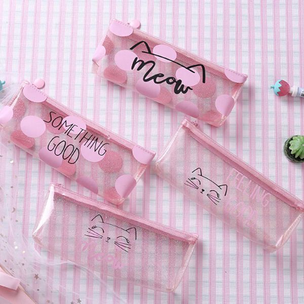 cute pink muti-functional cartoon kitty letter prints cosmetic makeup storage bag pvc student girls pencil stationery bag
cute pink muti-functional cartoon kitty letter prints cosmetic makeup storage bag pvc student girls pencil stationery bag