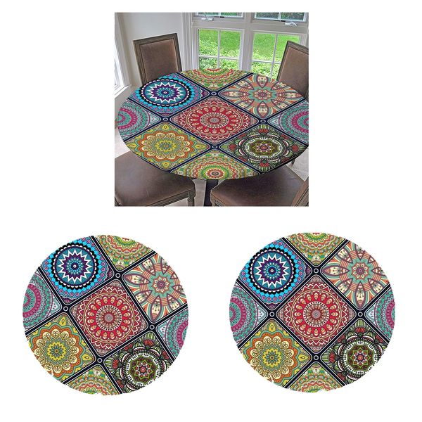 2pcs indoor outdoor tablecloth round table cloth cover, spill proof and waterproof with elastic band, host backyard parties, bbqs 1.5m_a
2pcs indoor outdoor tablecloth round table cloth cover, spill proof and waterproof with elastic band, host backyard parties, bbqs 1.5m_a