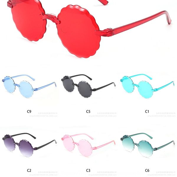 candy color flower sun children's sunglasses personalized frameless polygon sun glasses, Blue
candy color flower sun children's sunglasses personalized frameless polygon sun glasses, Blue