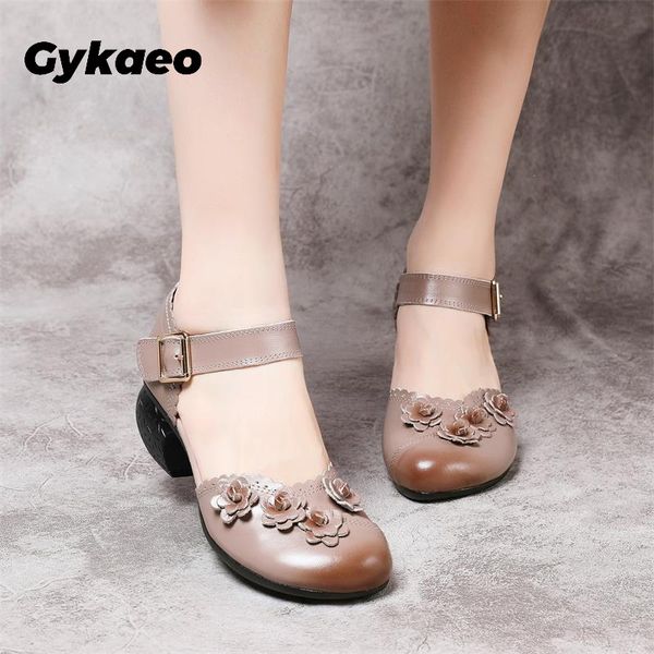 2020 spring women sandals 5cm chunky block thick heels flower print genuine leather round toe casual office slip-on ladies shoes, Black
2020 spring women sandals 5cm chunky block thick heels flower print genuine leather round toe casual office slip-on ladies shoes, Black
