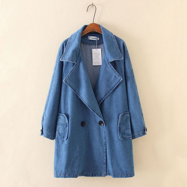 women's trench coats denim coat women 2021 spring midi long loose pocket sashes double breasted jeans plus size 5xl, Tan;black
women's trench coats denim coat women 2021 spring midi long loose pocket sashes double breasted jeans plus size 5xl, Tan;black
