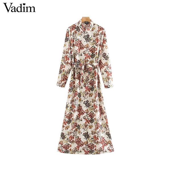 vadim women sweet floral print maxi dress bow tie sashes long sleeve female casual chic dresses ankle length vestidos qd070, Black;pink
vadim women sweet floral print maxi dress bow tie sashes long sleeve female casual chic dresses ankle length vestidos qd070, Black;pink