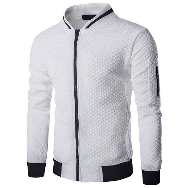 men's jackets veste homme bomber fit argyle zipper jacket casual spring autumn trend white fashion clothes 2021, Black;brown
men's jackets veste homme bomber fit argyle zipper jacket casual spring autumn trend white fashion clothes 2021, Black;brown
