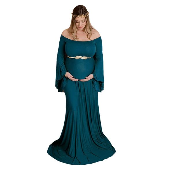 off shoulder pgraphy props maxi large hem polyester flare sleeve elastic party for pregnant loose women dress summer long, Black;gray
off shoulder pgraphy props maxi large hem polyester flare sleeve elastic party for pregnant loose women dress summer long, Black;gray