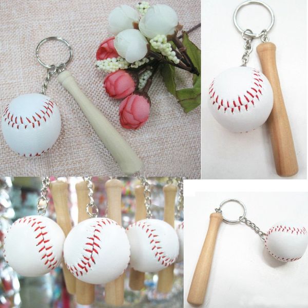 mini 3cm two-piece white baseball 7.5cm wooden bat keychain sports car key chain key ring gift for man women wholesale, Silver
mini 3cm two-piece white baseball 7.5cm wooden bat keychain sports car key chain key ring gift for man women wholesale, Silver