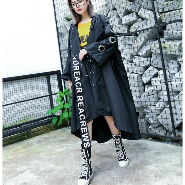 women's trench coats hooded coat women irregular warm windbreaker letter ribbon punk black overcoat plus size patch back print tiger ri, Tan;black
women's trench coats hooded coat women irregular warm windbreaker letter ribbon punk black overcoat plus size patch back print tiger ri, Tan;black