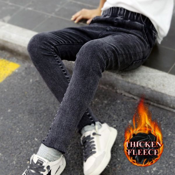2019 new girls fleece jeans winter thick warming trousers black jeans for girl elastic waist skinny pants, Blue
2019 new girls fleece jeans winter thick warming trousers black jeans for girl elastic waist skinny pants, Blue