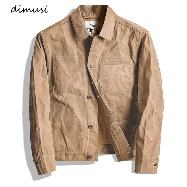 dimusi spring autumn mens jacket fashion men canvas cotton coats casual men slim retro vintage khaki jackets clothing, Black;brown
dimusi spring autumn mens jacket fashion men canvas cotton coats casual men slim retro vintage khaki jackets clothing, Black;brown